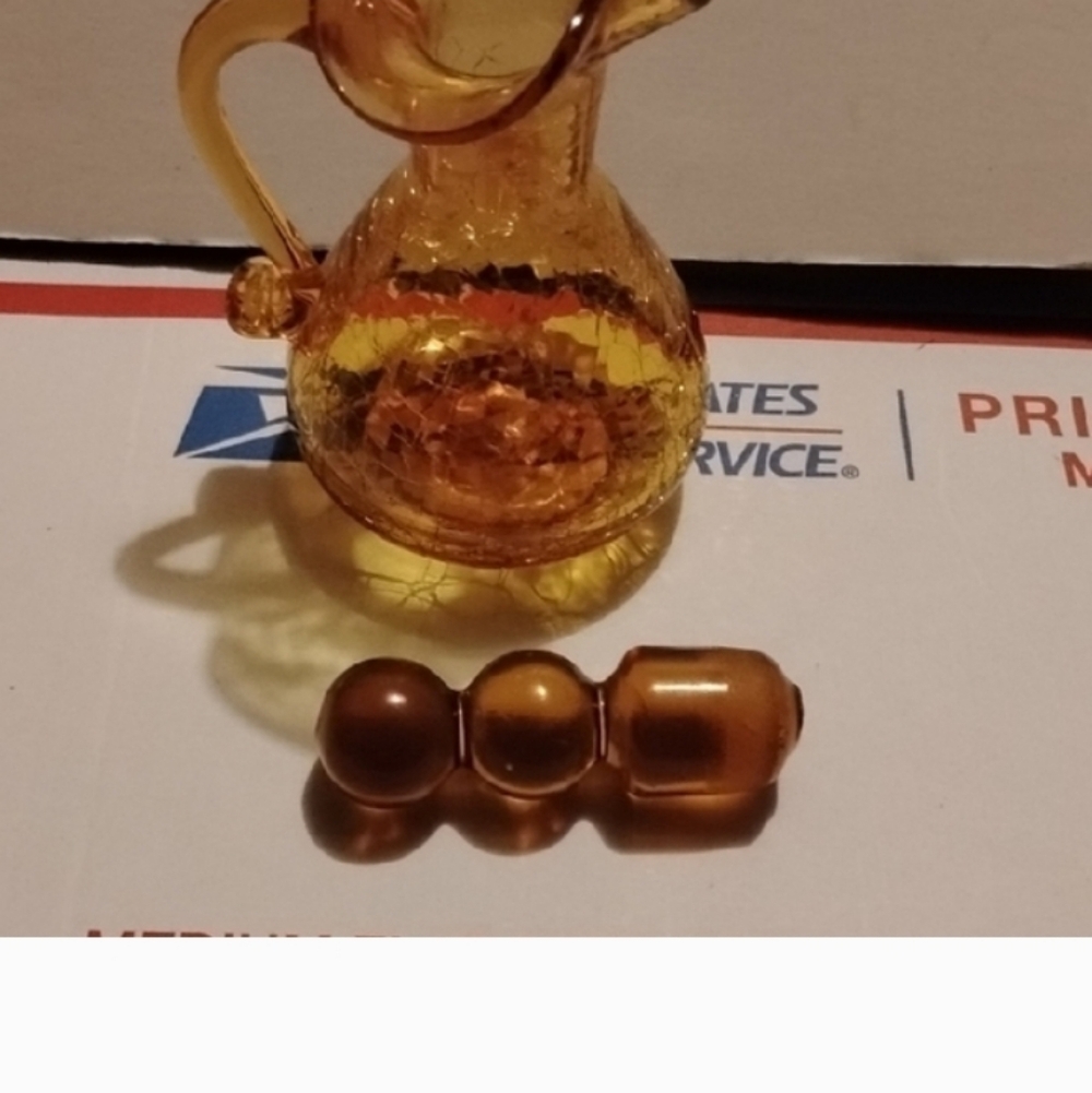Vintage Amber Glassware Set - Picture 7 of 8